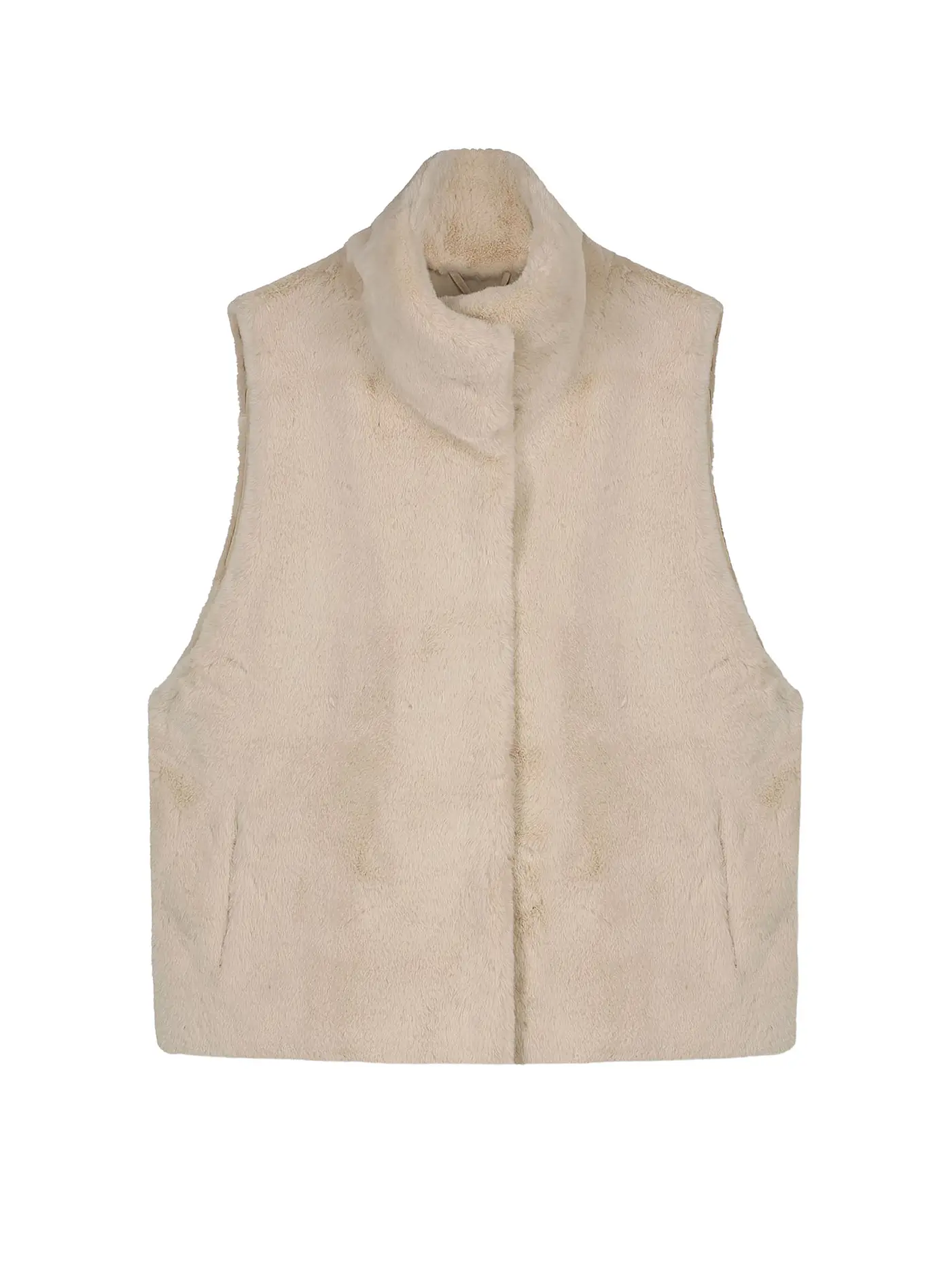 RINO&PELLE | Gilet in Pelzoptik LISON | creme